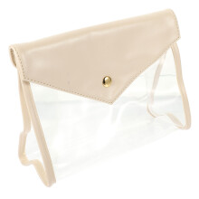 1PVC Wit Duurzame Cosmetic Bag Voor Organisatie En Opslag