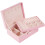 Black PU Leather Jewelry Box with Lock 1 Large 2