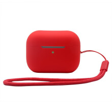 Custodia protettiva in silicone per custodia di ricarica AirPods Pro2, cover morbida con cordino anti-smarrimento, accessorio di protezione completa.