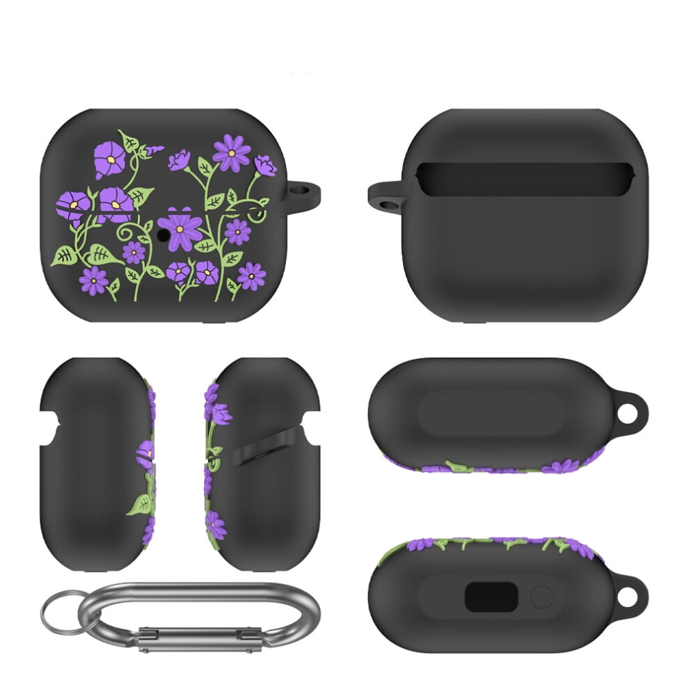 Soft Silicone Case For Galaxy Buds 3/Pro/3+ With Carabiner 9336866972801