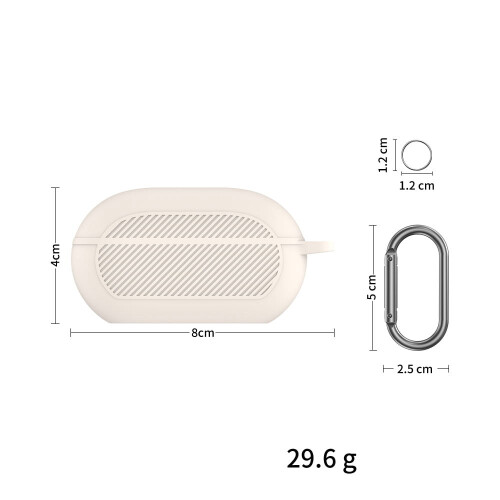 Beats Solo Buds case silicone protective with carabiner 2