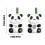 Wireless Intercom Toy 2-Way 500m Range 6-Pack 2