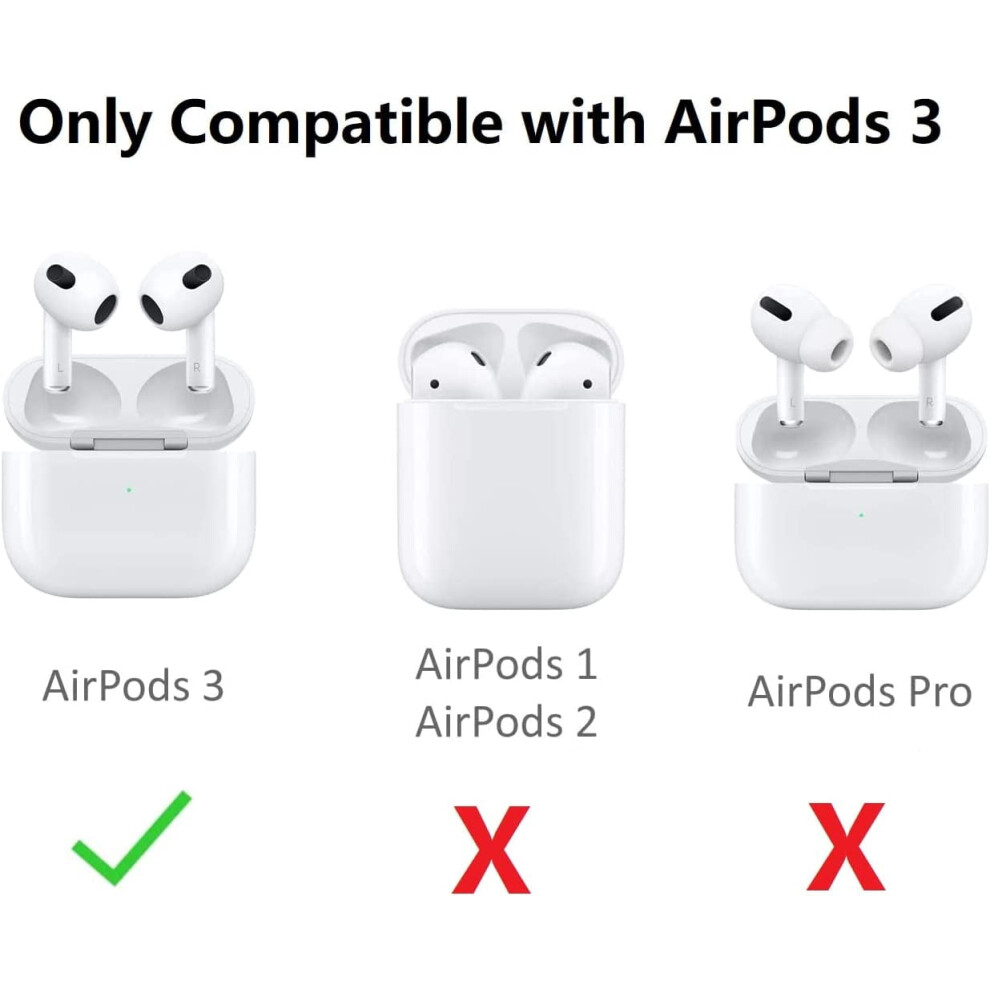 Airpods 3 Ear Hook Covers 3 Pairs White 9336866982909