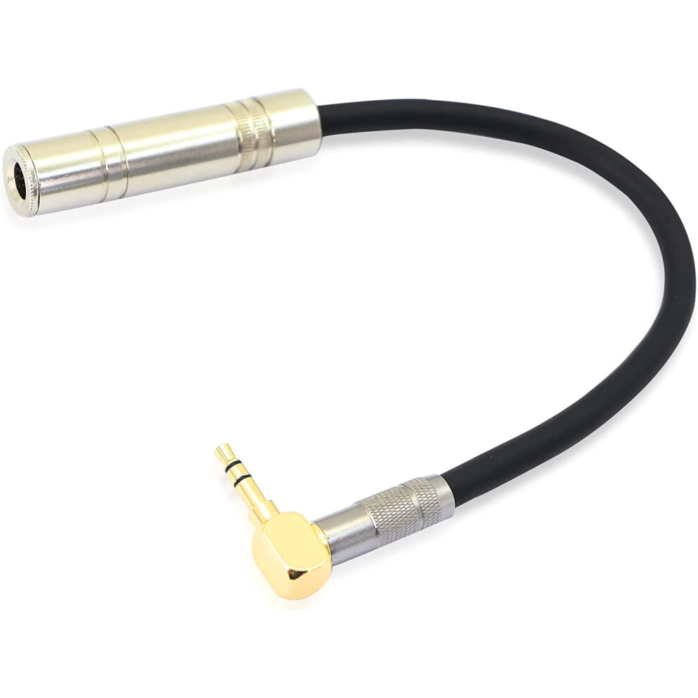 3.5Mm Male To 6.35Mm Female Stereo Audio Adapter Plated Gold 9336866983449