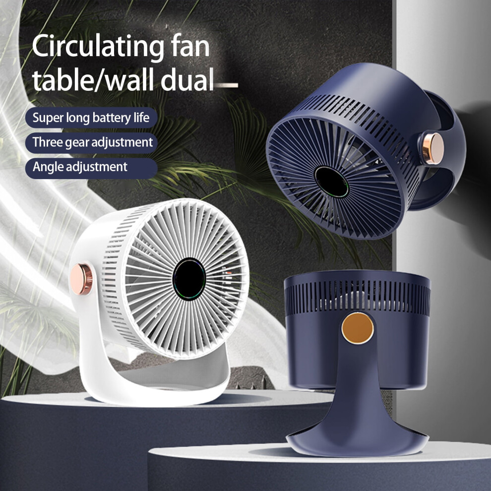 Hesroicy Desktop Fan Rechargeable Wall-Mountable 2400Mah 917087752312