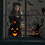 HKUKY4Pcs Αυτοκόλλητα Halloween Ατμόσφαιρα Τρόμου Αυτοκόλλητα Διακόσμησης Γυαλιού 5