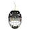 Christmas Tree Pendant for Car Mirror Acrylic Black 1pc 3