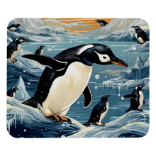 Penguin mouse pad anti-slip rubber base 1 piece