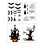 HKUKY4Pcs Αυτοκόλλητα Halloween Ατμόσφαιρα Τρόμου Αυτοκόλλητα Διακόσμησης Γυαλιού 2