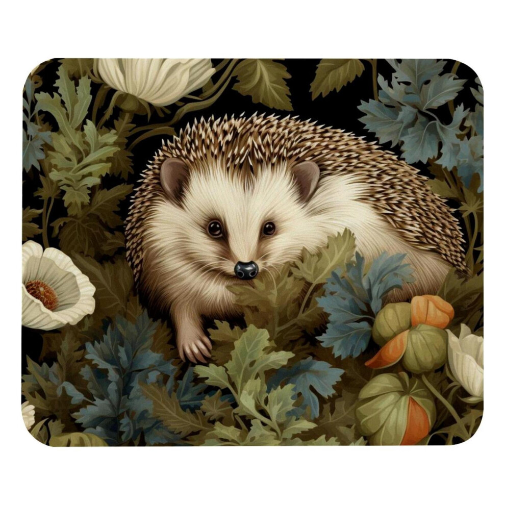 Hedgehog And Leaves Mouse Pad With Anti-Slip Base 917087758338