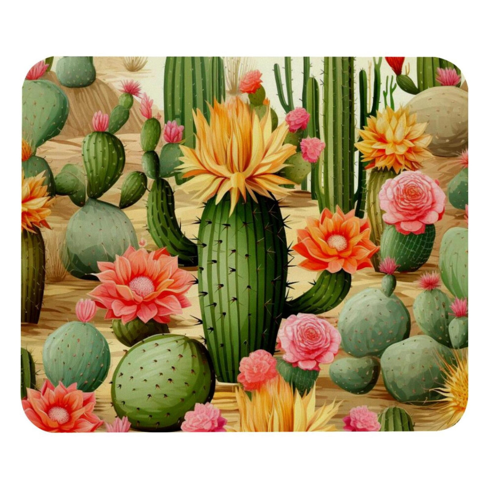 Cactus Mouse Pad Smooth Surface Non-Slip 8.3X9.8 In 917087758093
