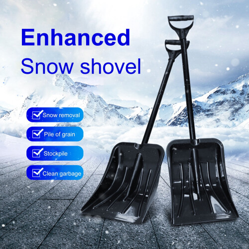 Heavy-Duty Snow Shovel Rust-Proof Metal 1-Pack