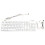 Medical Keyboard and Mouse Combo Washable USB Wired White 1