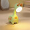 Veilleuse girafe de dessin animé, lampe LED rechargeable USB 5