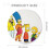 Simpson round mouse pad desk mat 80x30cm 4