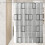 Duschdraperifoder Polyester Vattentät 70x78 tum 7