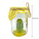 Arg pickle-dekoration i burk - Miniglasskulptur, 2