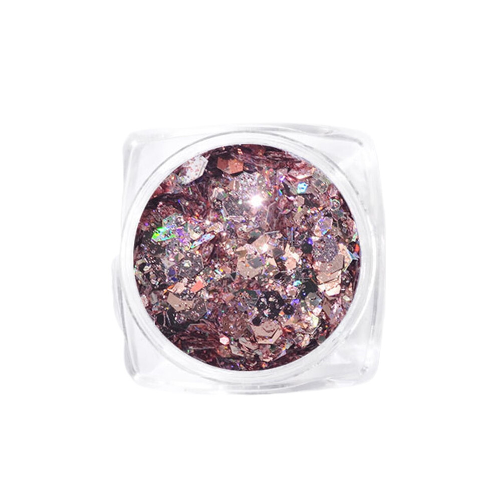 Nail Sequins Plastic Vibrant Colors 1g