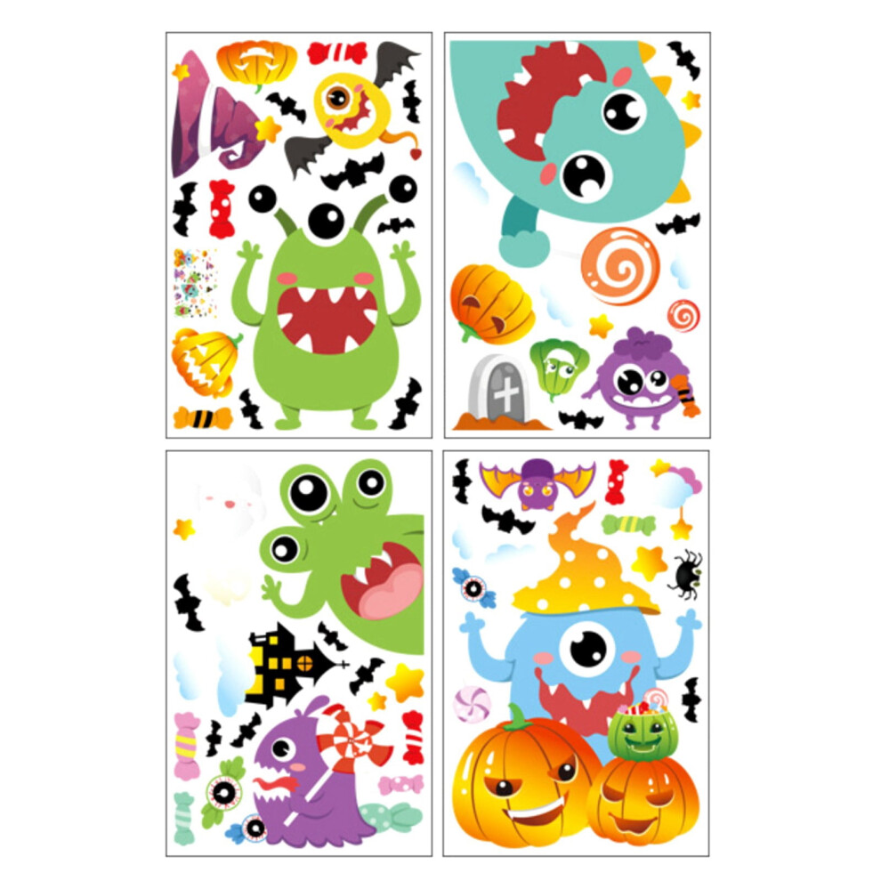 Halloween Stickers Horror Atmosphere Pvc Window And Wall 917087754903