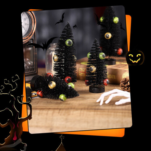 Halloween Eyeball Tree Decor Black 1 Piece 2
