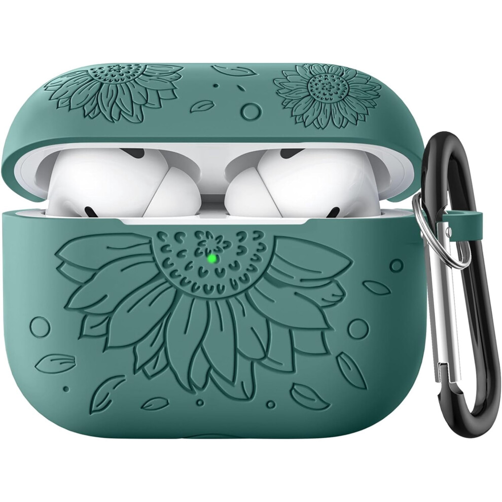 Airpods Pro Case Cover With Sunflower Engraving For 2Nd Gen 9336866972436