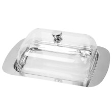 Beurrier Hariumiu en acier inoxydable avec couvercle - Sans BPA, compatible lave-vaisselle, fermeture hermétique pour une fraîcheur optimale et une