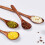 Juego de cucharas de madera con mango cómodo (6 piezas) 8
