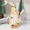 Christmas Tabletop Decorations White Plastic Trees 10pc 4