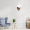 Fist Shape Wall Lamp Holder Resin Base 1 Set 5