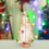 Christmas Tabletop Decorations White Plastic Trees 10pc 5