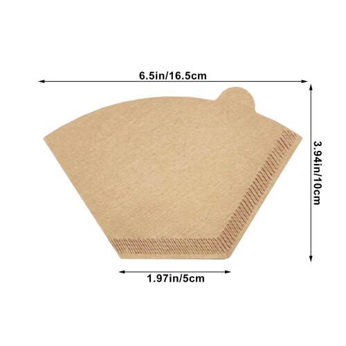Kaffefilterpapir vifteformet dryp 100 stk. 2