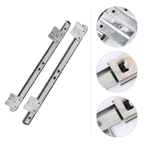 Under Desk Keyboard Rails Adjustable Slide Tray 2