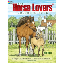 Horse Lovers Coloring Book by John Green Paperback Book