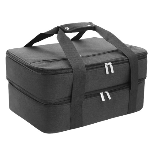 Sac à lunch isotherme avec fermeture éclair et extensible 1