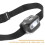 Lanterna de cabeça para camping, ajustável, com USB, ABS, para corrida noturna. 6