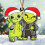 Christmas Tree Ornament Flat Pendant 8cm Black 5