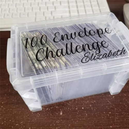 100 Stuks Envelop Challenge Box Set, Budgetplannerboek voor Budgettering 2