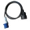 Adapter - CEE P17 Stecker auf Schuko Buchse - 220 V - 16 A - 40 cm 1