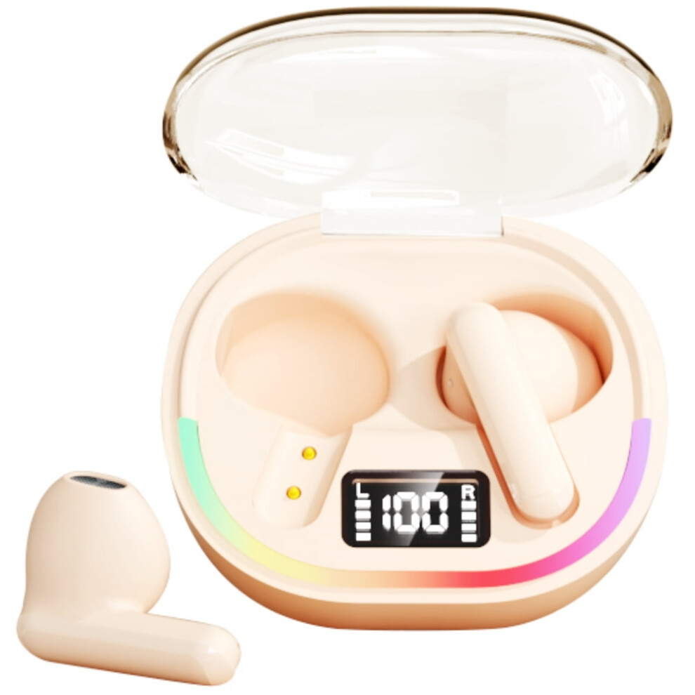 Wireless Earbuds Bluetooth 5.3 With 40H Playtime Beige 9336866997767