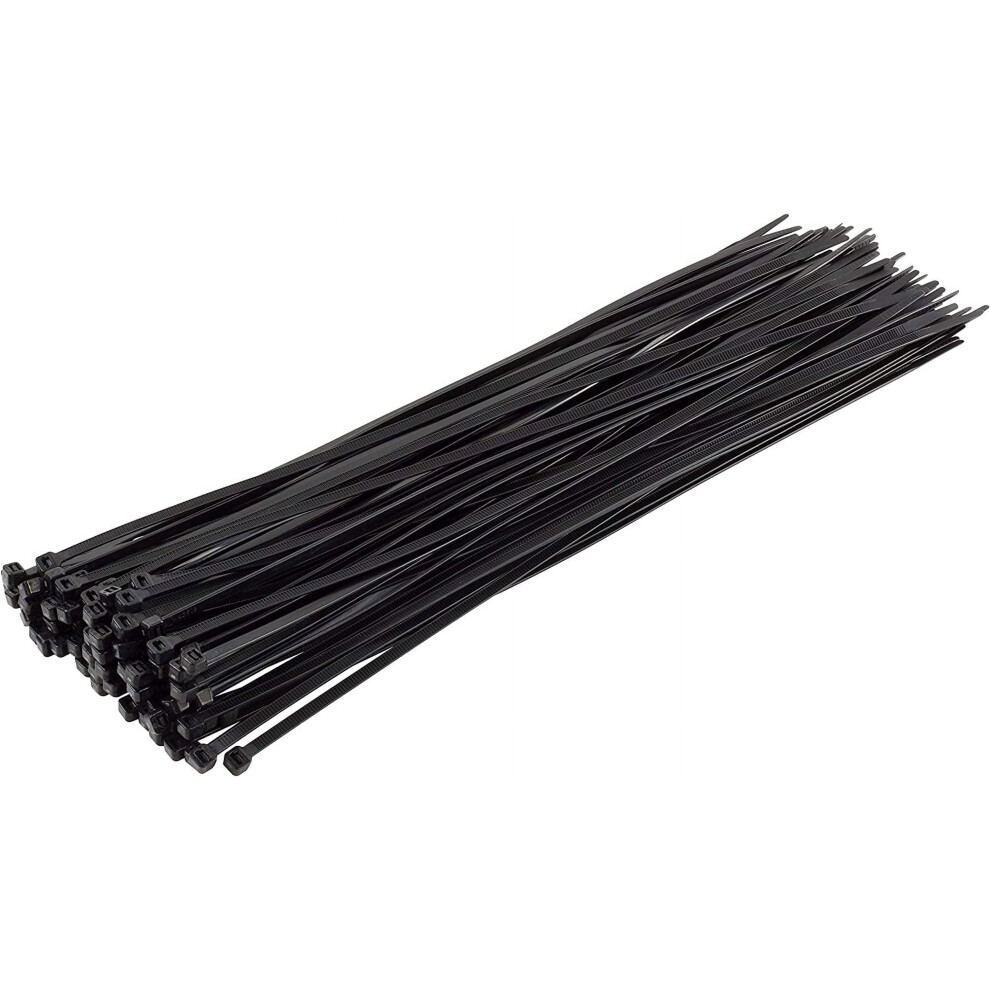 Nylon Zip Ties 14 Inch 100 Pack 50Lb Uv Resistant Black 9336866999167