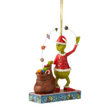 Grinch Ornament Christmas Tree Pendant 8cm Black