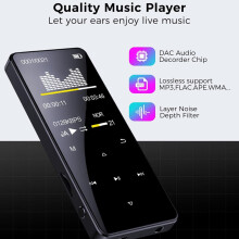 Tmalltide Bluetooth MP3/DVD-spiller 128 GB svart