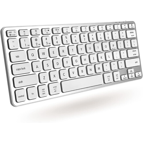 Backlit Bluetooth keyboard rechargeable compact