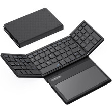 Foldable Bluetooth keyboard with touchpad and rechargeable