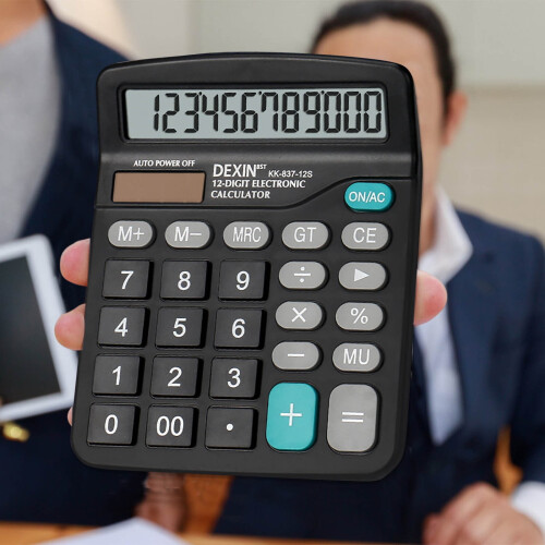 Mini calculator de birou cu ecran LCD de buzunar, cu 8 cifre 2