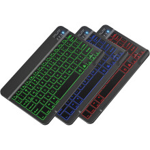 Bluetooth Keyboard 3.0 Slim Portable with 7-Color Backlight