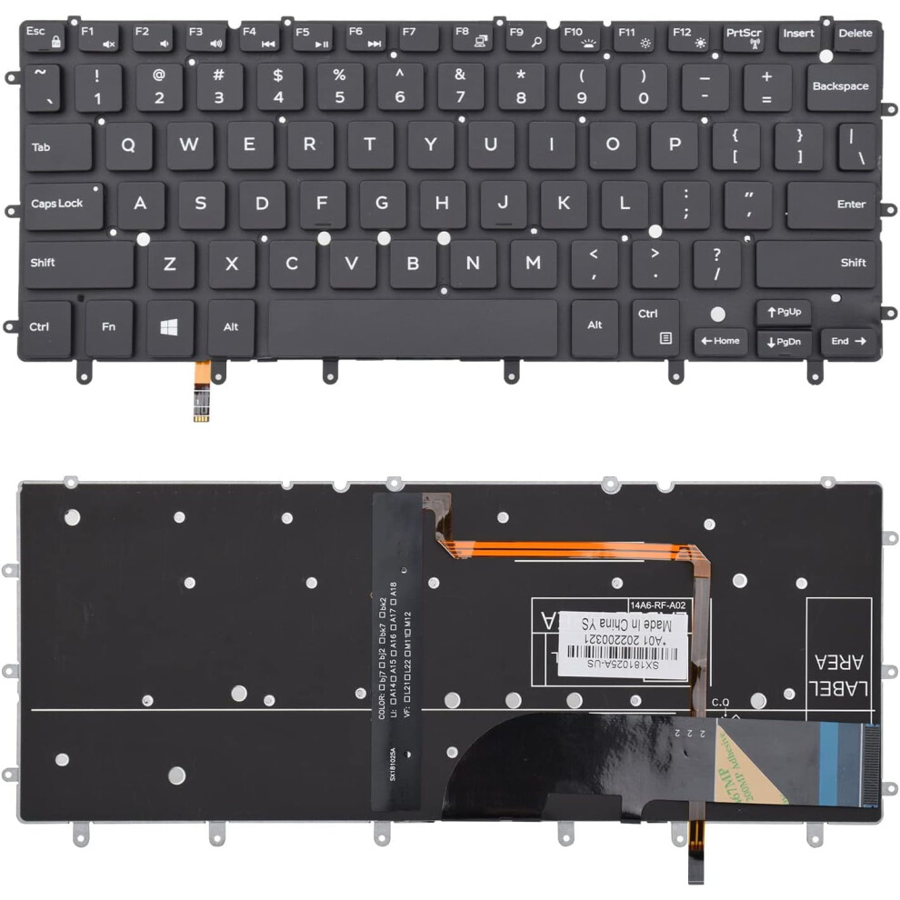 Backlight Keyboard Replacement For Dell Inspiron 13-7000 917087769730