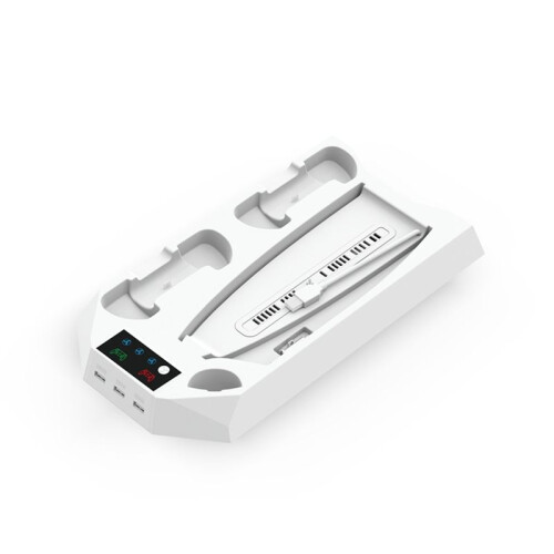 Game Stand Duurzaam Efficiënte Warmteafvoer Gaming Dual Functioneel Ontwerp in- Controller voor PS5 Accessoires Wit
