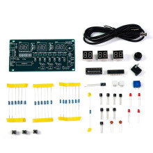 Kits DIY de Relógio Eletrônico Conjunto de Display LED de Tubo Digital Peças e Componentes de Módulo Eletrônico 5V-12V