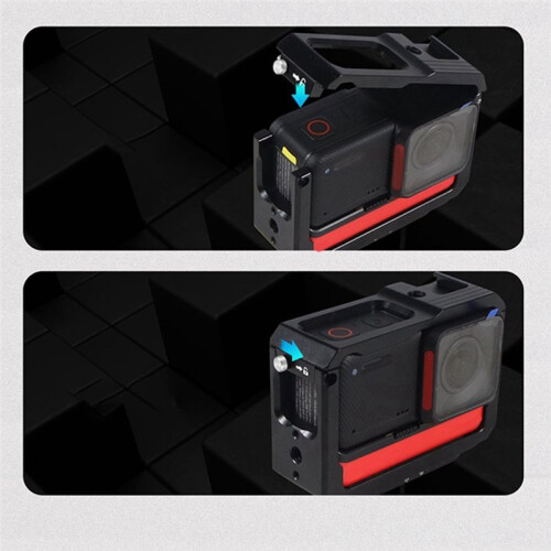 Pour  One  Metal Rabbit Cage Multi Cold Boots Expansion Flash Mount Magnetic Folding Cage Protective Frame,A 1